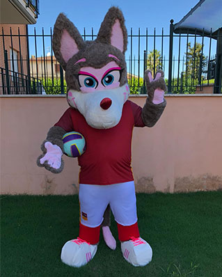 Lupa Roma mascotte Mascotte Mania Mascottemania